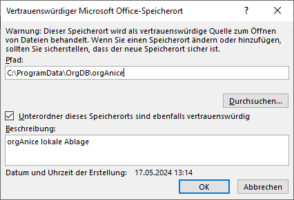 OKB-000325 | Kein VBA bzw. Word Vorlagen werden nicht ausgefüllt 3 OKB 000325 3